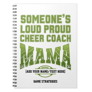 Football Mom IEMANDS LUID TROTS MAMA Game Plan Notitieboek
