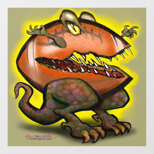 Football Monster Raamsticker