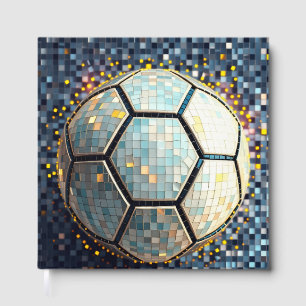 Football Mosaïque Bleu Art Abstrait Coupe du Monde