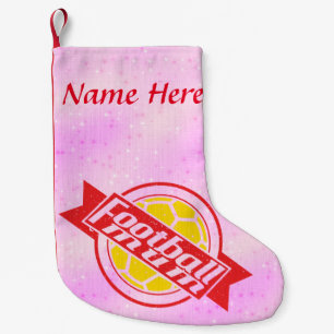 Football Mum Persoonlijke kerstinslag Kleine Kerstsok