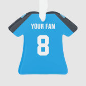 Football Navy, Blue & White Jersey Ornement (devant)