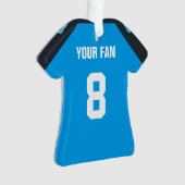 Football Navy, Blue & White Jersey Ornement (devant)