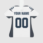 Football Navy, Red & White Jersey Ornement (devant)