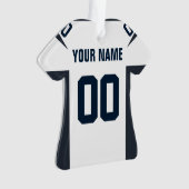 Football Navy, Red & White Jersey Ornement (devant)