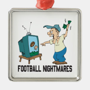 Football Nightmares Metalen Ornament