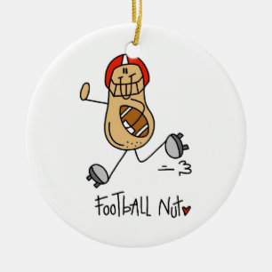 Football Nut T-shirts en geschenken Keramisch Ornament