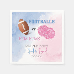 Football of Pom Poms onthullen servetten