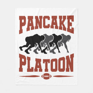 Football offensief Lineman Pancake Platon Fleece Deken
