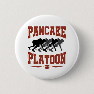 Football offensief Lineman Pancake Platon Ronde Button 5,7 Cm