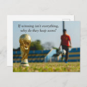 Football offertes briefkaart (Voorkant / Achterkant)