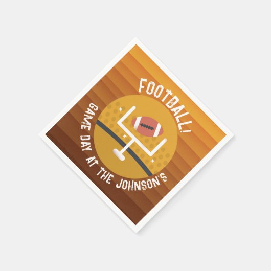 Football onopvallende game dag servet (Hoek)