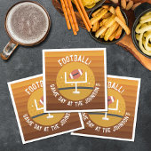 Football onopvallende game dag servet