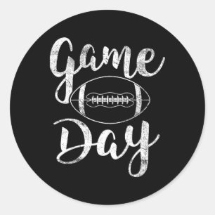Football op gamedag - Football bovenaan Ronde Sticker