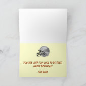 Football op vuur Verjaardag Kaart (Binnen)