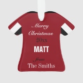 Football Ornement Red & Black Jersey (dos)