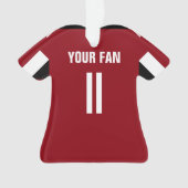 Football Ornement Red & Black Jersey (devant)