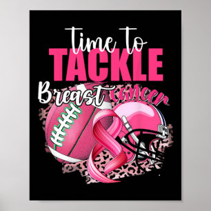 Football overlevingstijd om borstkanker weg aan te poster
