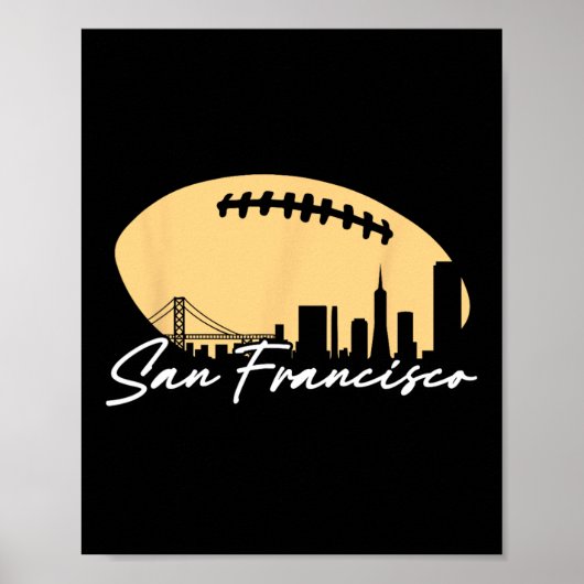 Football overzicht van uw stad San Fran (Voorkant)