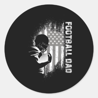 Football pa American Football Ronde Sticker