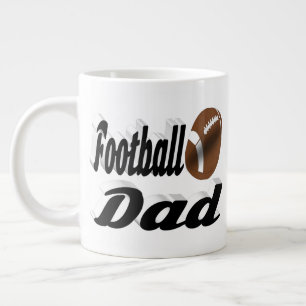 Football Papa demi-texte Géant Café Mug