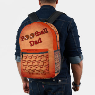 Football Papa Gepersonaliseerd Bedrukte Rugzak