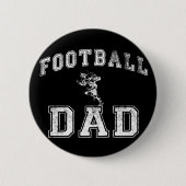 Football papa ronde button 5,7 cm (Voorkant)