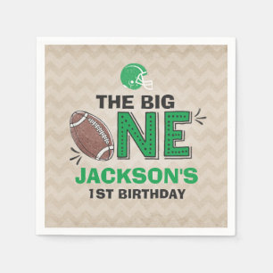 Football Partij Napkin Football 1e verjaardag Servet