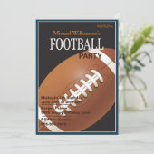 Football Party Anniversaire Invitation (Debout devant)
