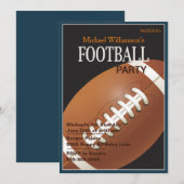 Football Party Anniversaire Invitation (Devant / Derrière)