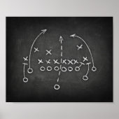 Football Party PLAYBOOK IV Sign Chalk Print (Voorkant)
