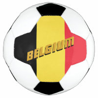 Football patriotique belge et drapeau belge