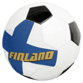 Football patriotique finlandais & Drapeau finlanda (3/4)