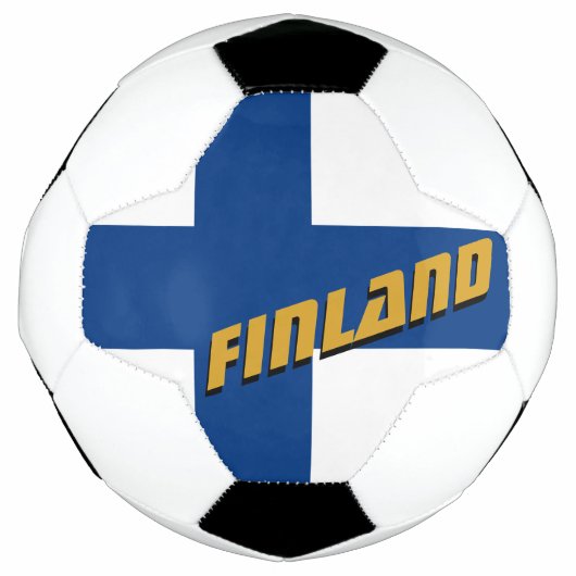 Football patriotique finlandais & Drapeau finlanda (Devant)