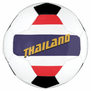 Football patriotique thaïlandais & drapeau thaïlan
