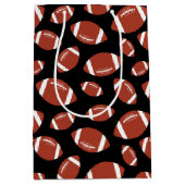 Football Patroon Medium Cadeauzakje (Voorkant)
