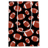 Football Patroon Medium Cadeauzakje (Achterkant)
