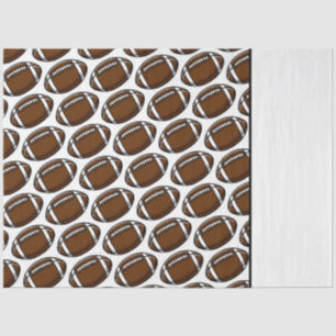 Football Pattern White Sports Player Team Game Fan Tissuepapier