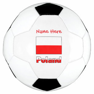 Football personnalisé avec drapeau de la Pologne