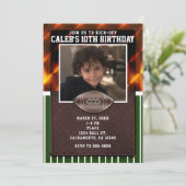 Football Photo personnalisée Invitations de fête d (Debout devant)