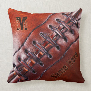Football Pillow met Jouw naam, monogram of nummer Kussen