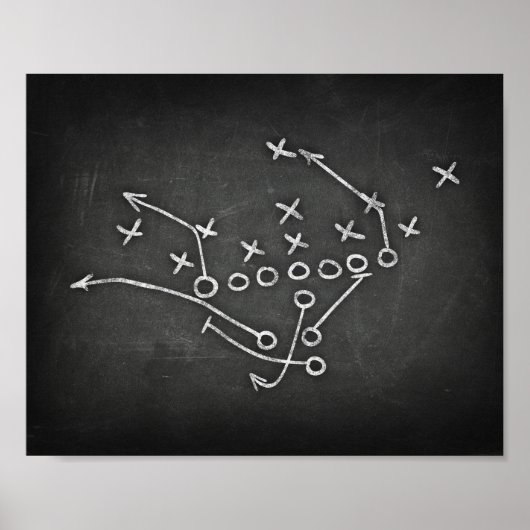Football PLAYBOOK III Sign Chalk Print (Voorkant)