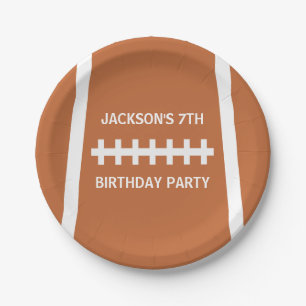 Football Player Ball Custom Sports Birthday Party Papieren Bordje