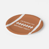 Football Player Ball Custom Sports Birthday Party Papieren Bordje (Gekanteld)