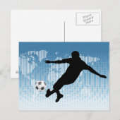 FOOTBALL PLAYER BRIEFKAART (Voorkant / Achterkant)