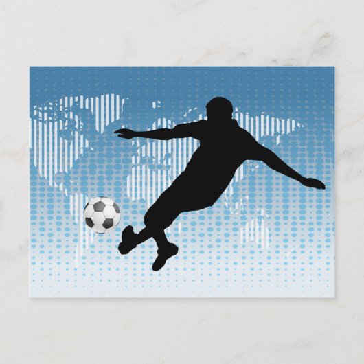 FOOTBALL PLAYER BRIEFKAART (Voorkant)