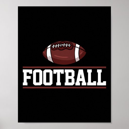 Football Player-cadeaus Poster (Voorkant)