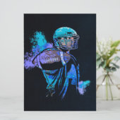 Football Player Canvas afdrukken (Staand voorkant)