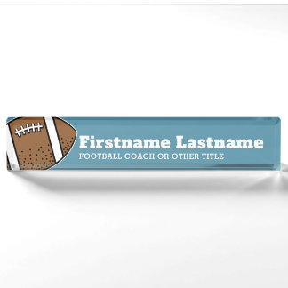 Football Player Coach of leraar - Moderne tekening Naambordje