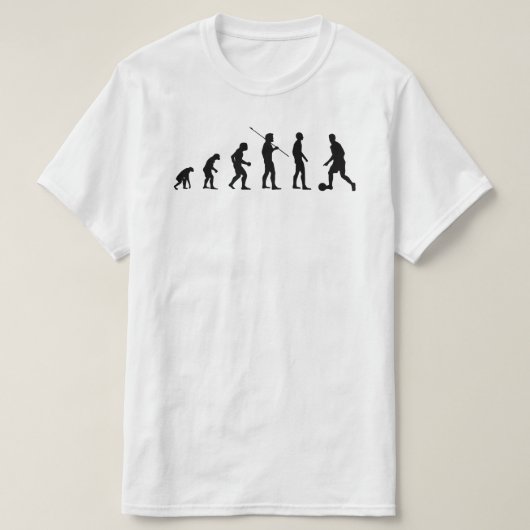 Football Player Evolution | Funny Soccer Meme Bv T-shirt (Design voorkant)