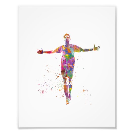 Football player foto afdruk (Voorkant)